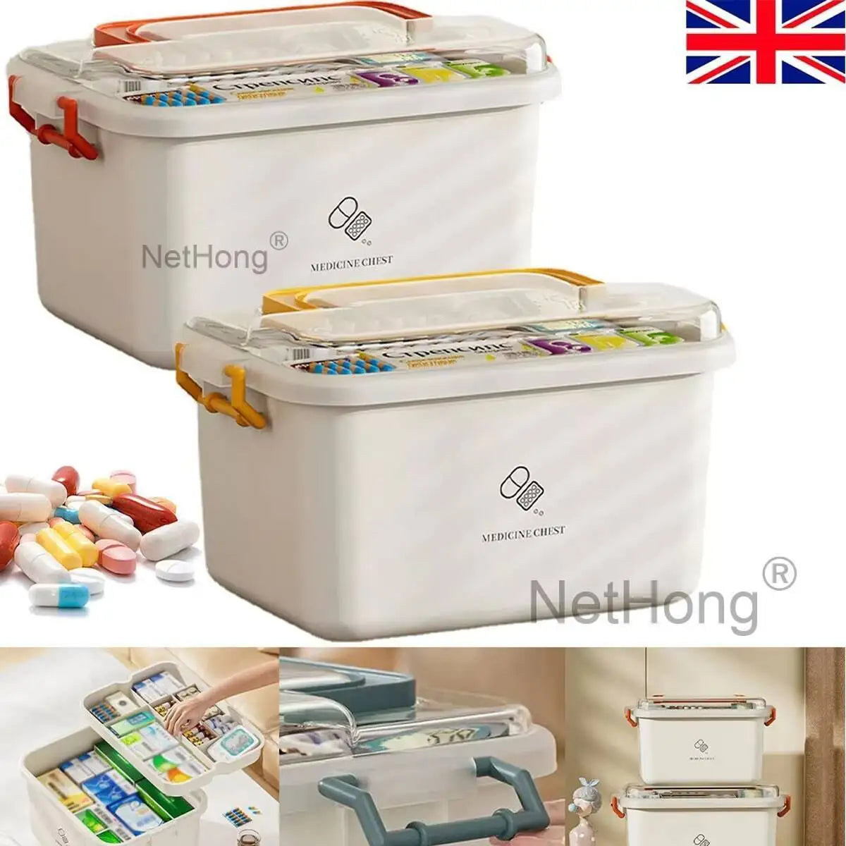 Clear Pantry Organizer Bins