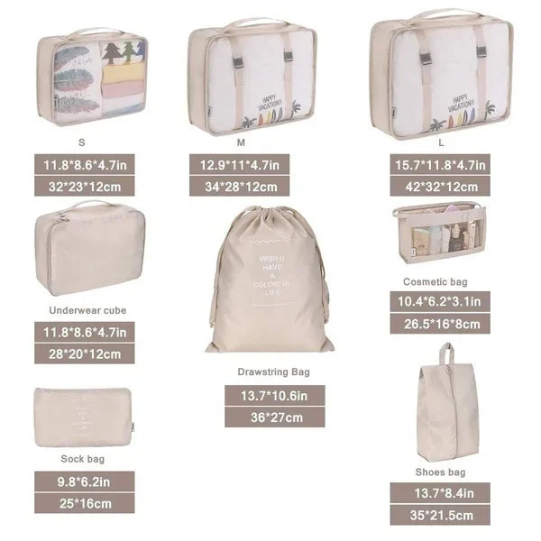 Packing Cubes Set (8-Piece)