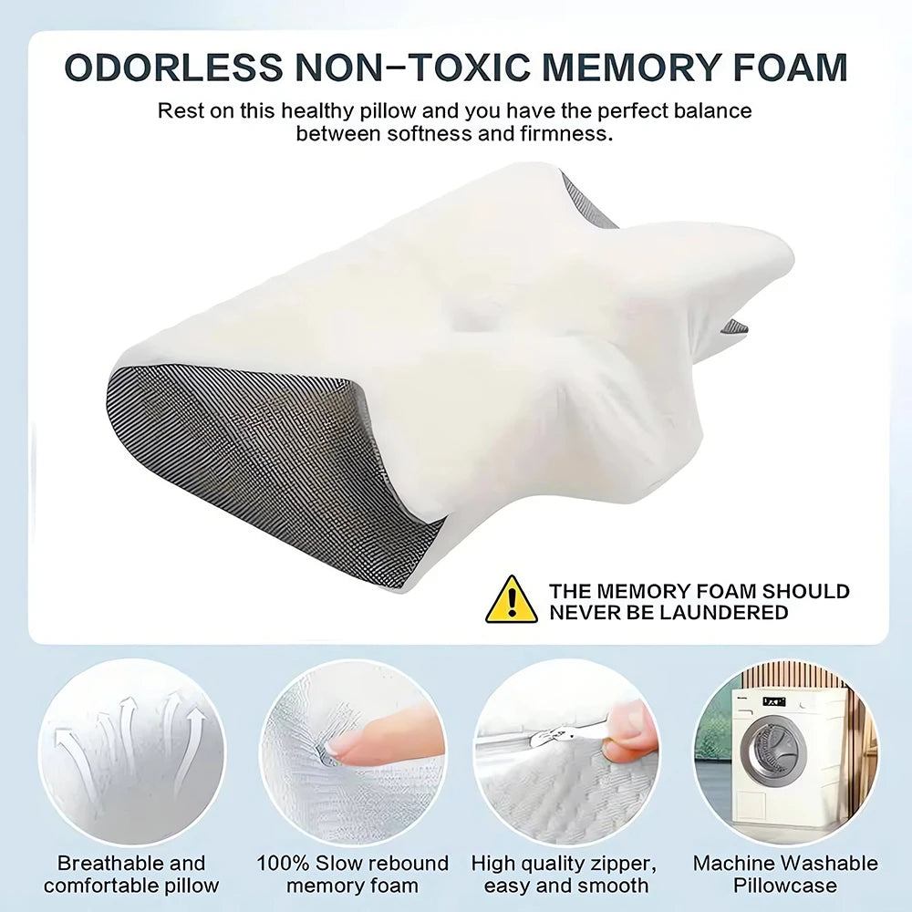 Memory Foam Cervical Neck Pillow