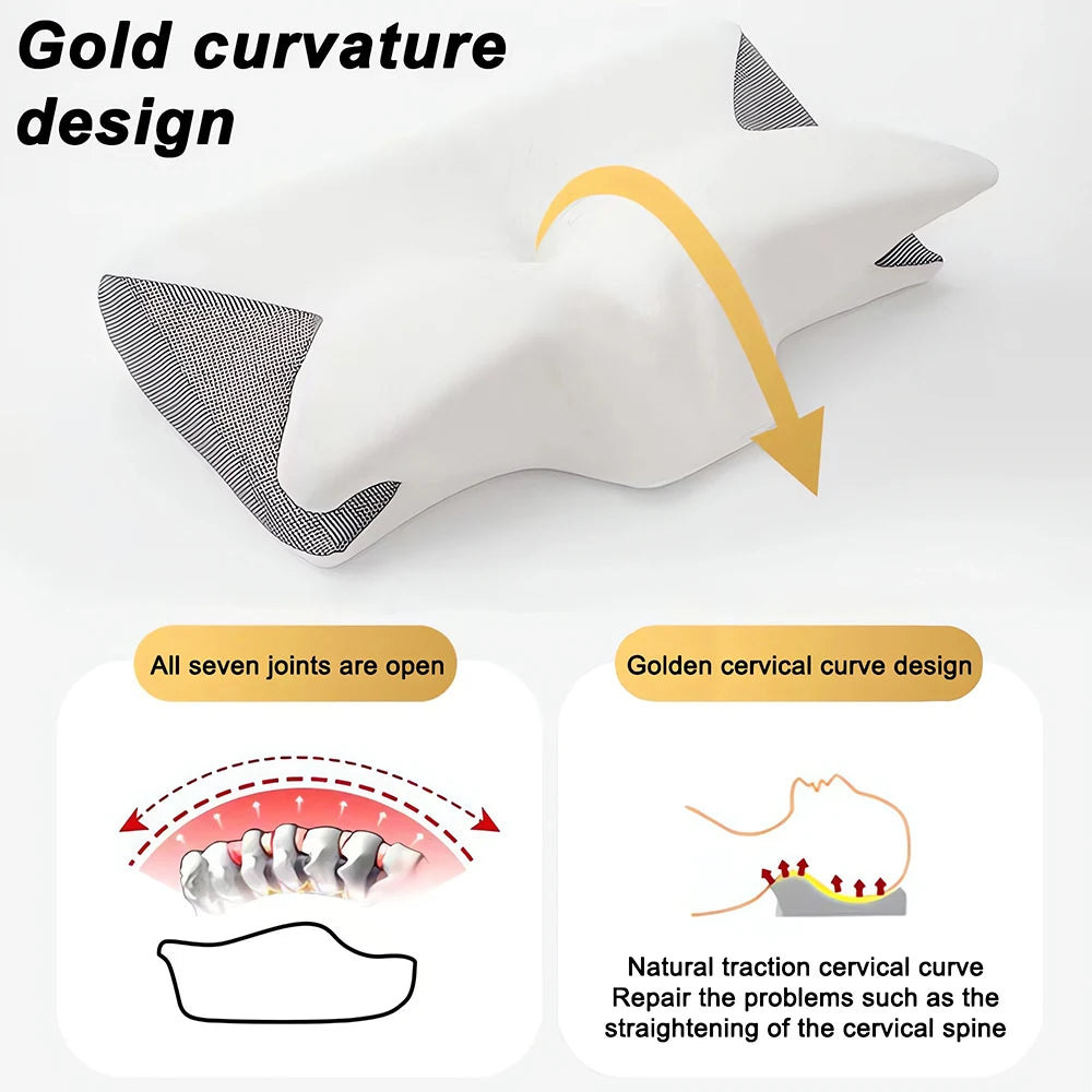 Memory Foam Cervical Neck Pillow