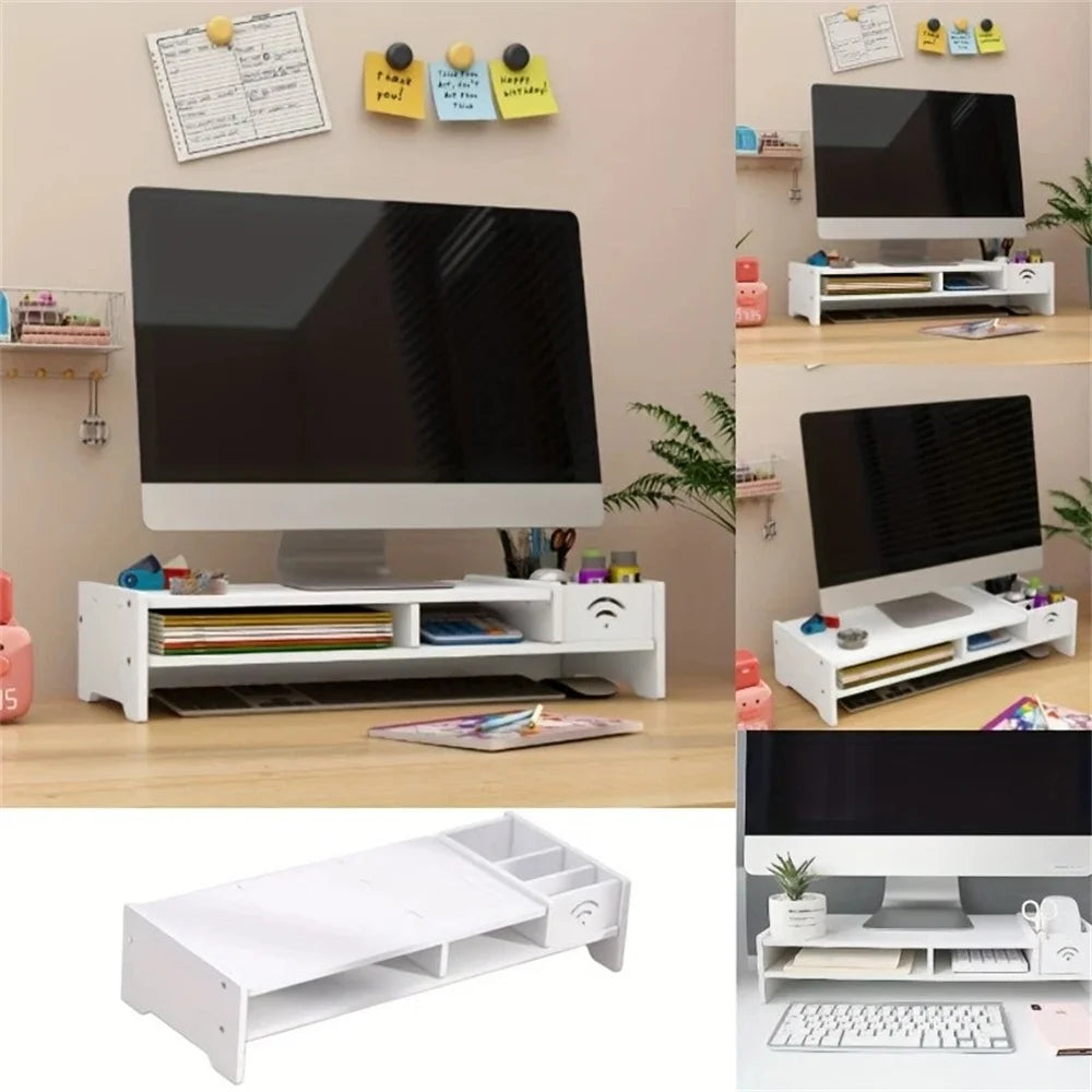 Monitor Stand Riser with Storage