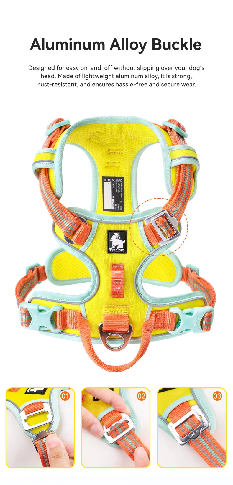 No-Pull Dog Harness (Reflective & Adjustable)