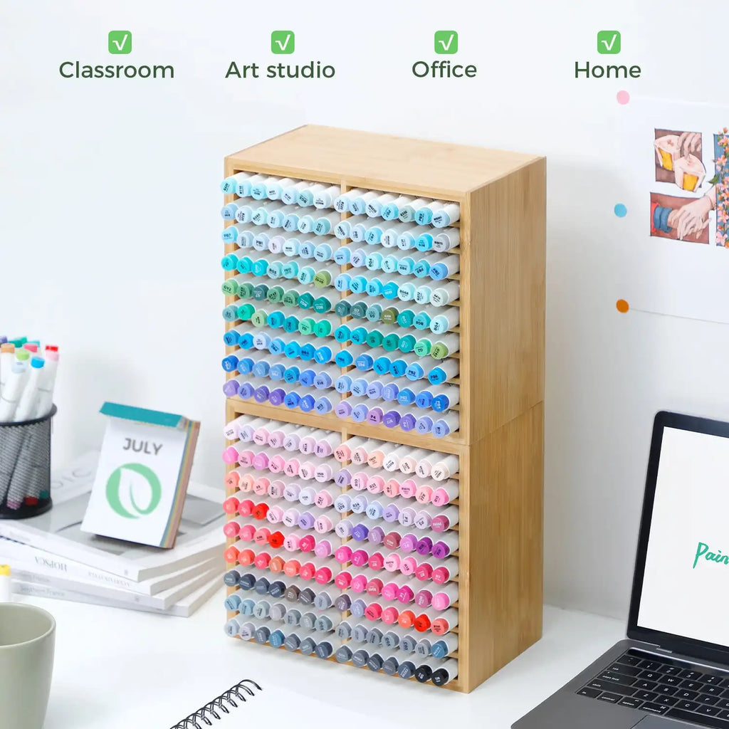Bamboo Desktop Organiser & Pen Holder