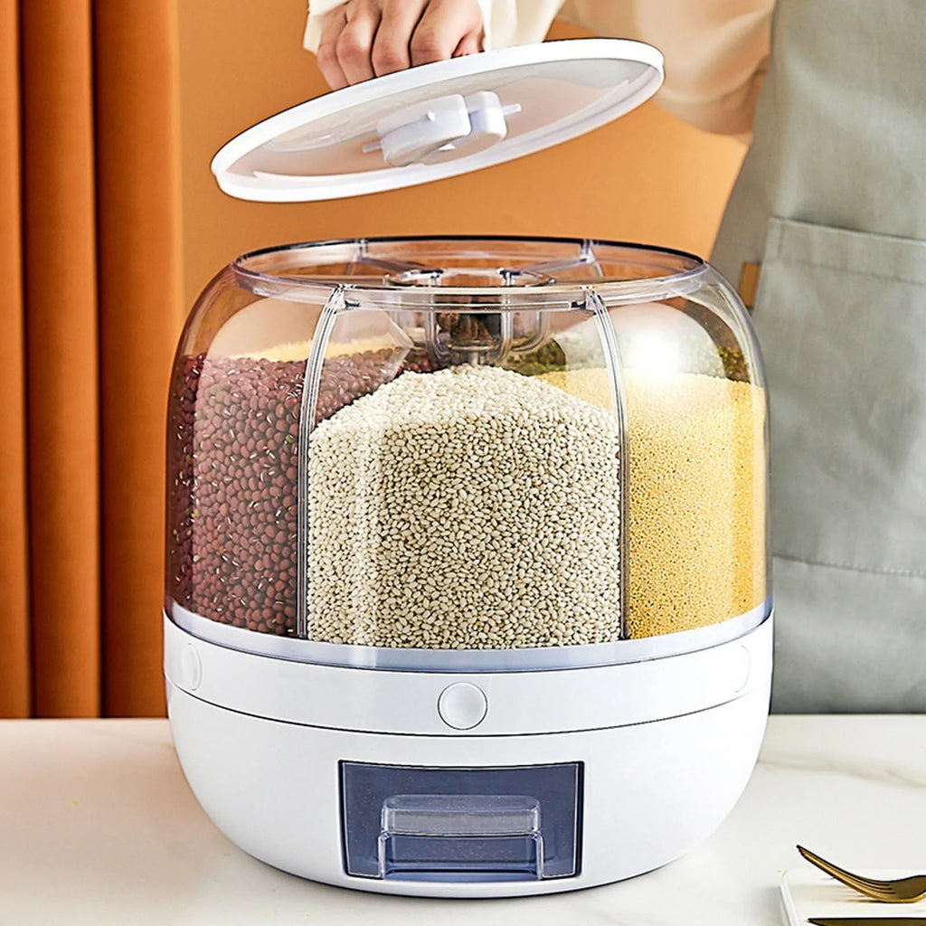 Rotating Grain Dispenser & Cereal Storage Tank