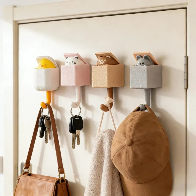 Heavy-Duty Adhesive Wall Hooks