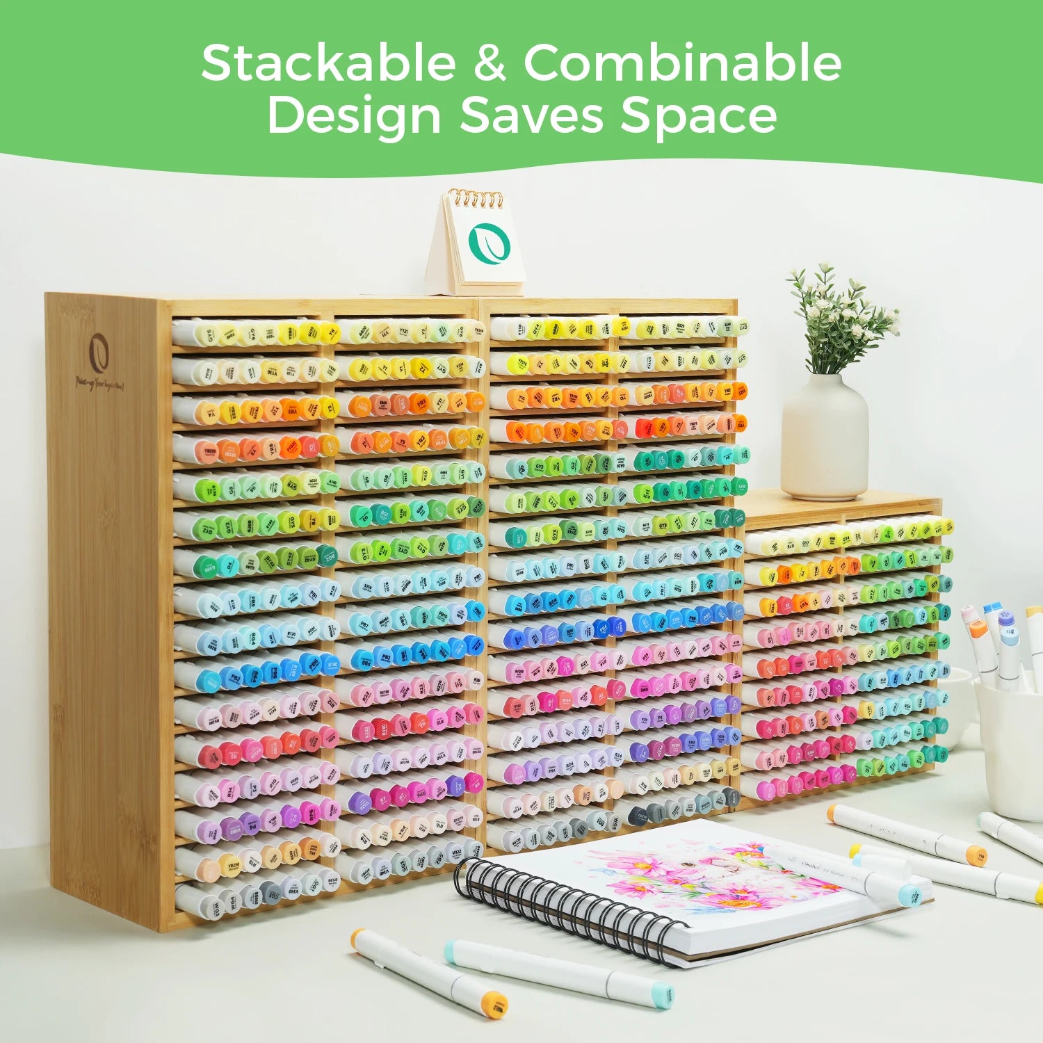 Bamboo Desktop Organiser & Pen Holder