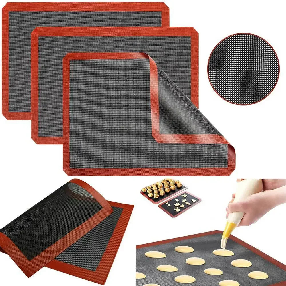 Reusable Silicone Baking Mats Set