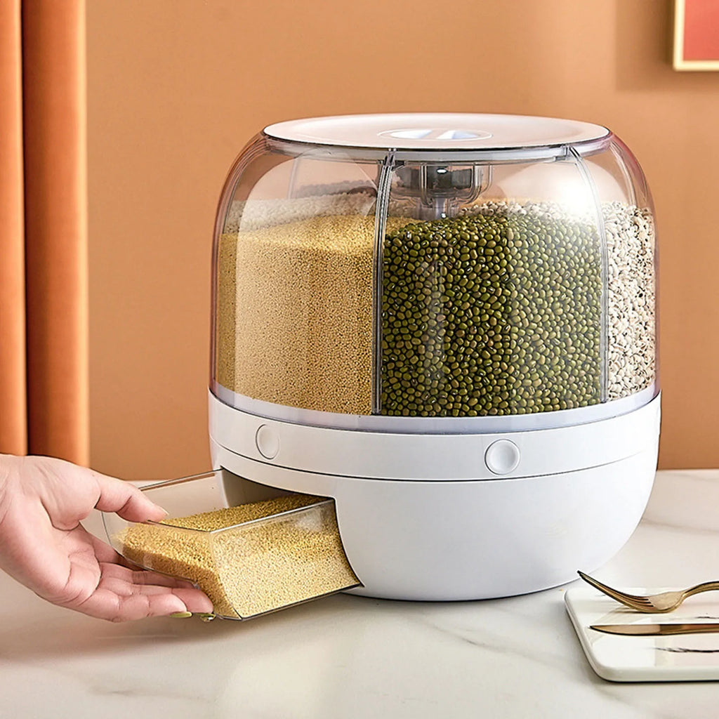 Rotating Grain Dispenser & Cereal Storage Tank