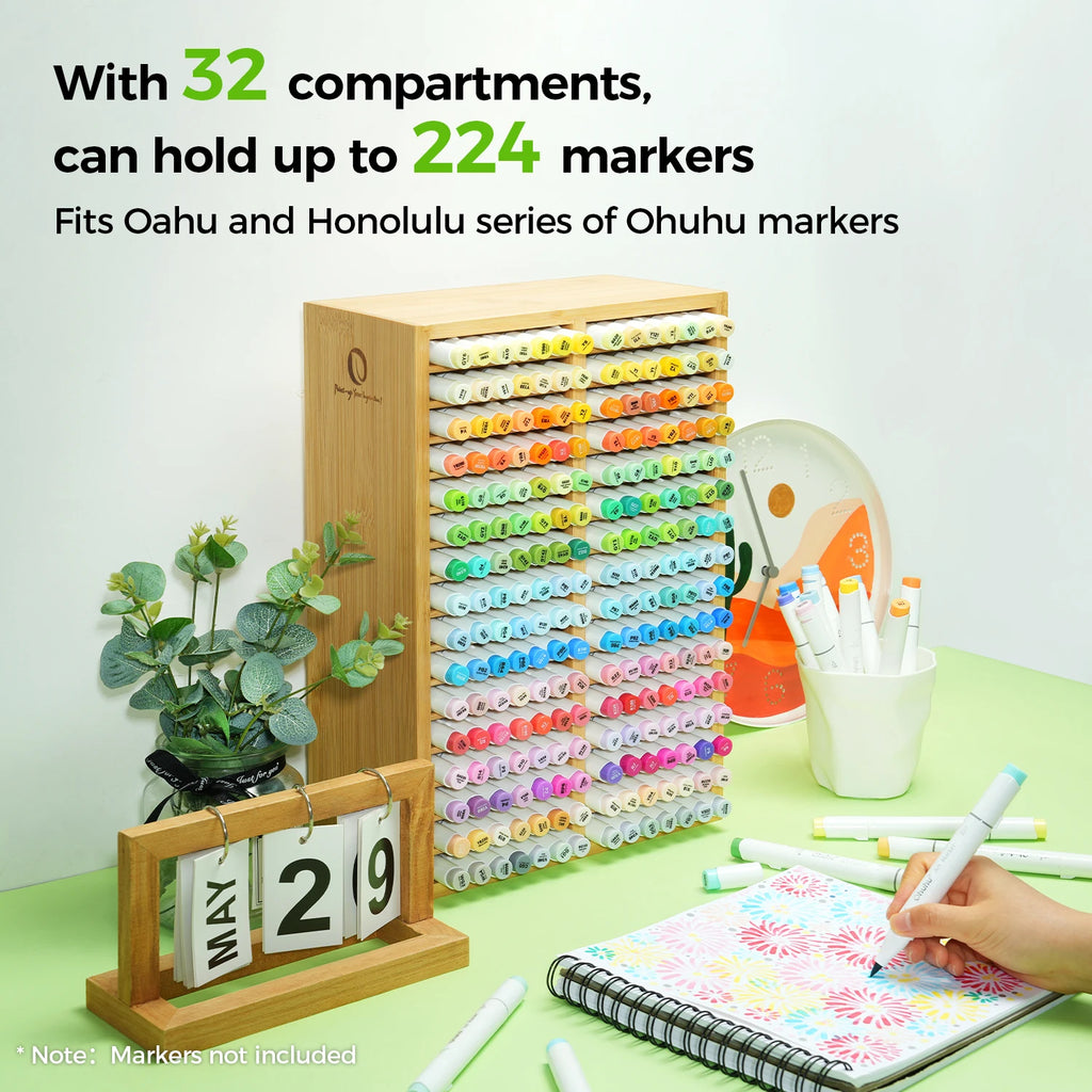 Bamboo Desktop Organiser & Pen Holder