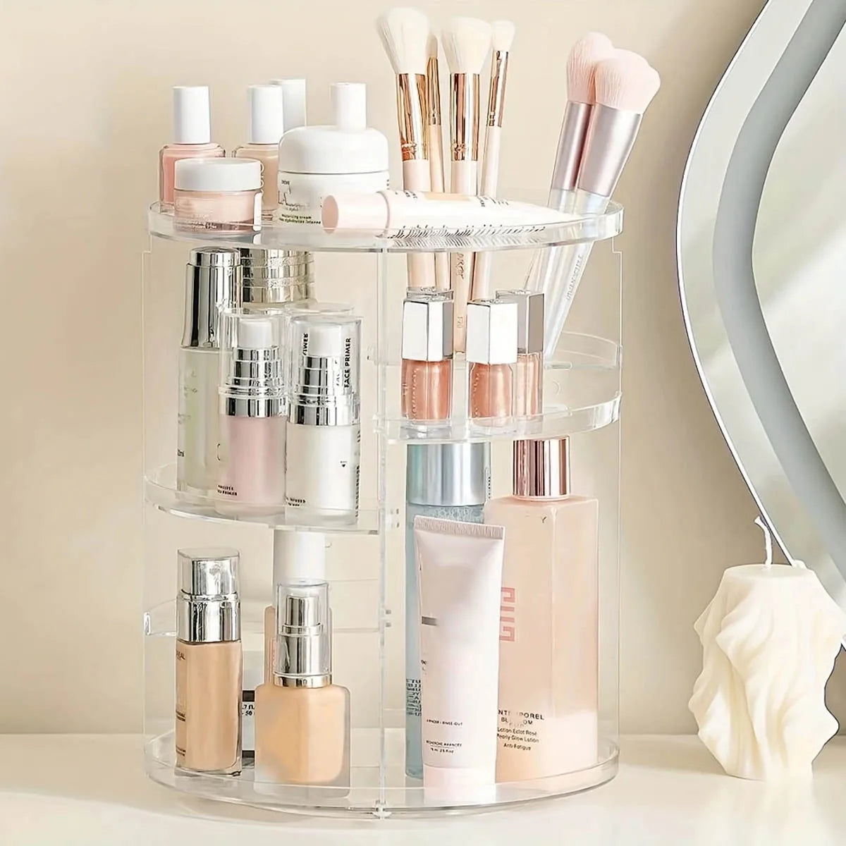 360 Rotating Vanity and Bathroom Organizer