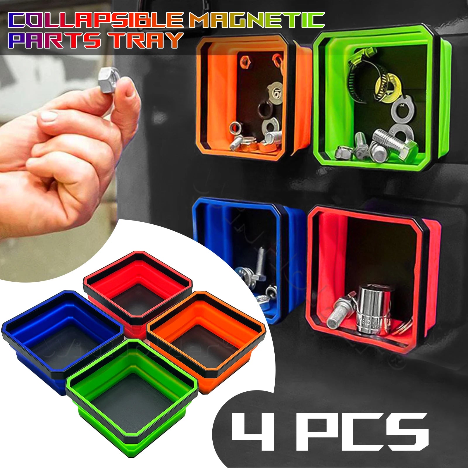 Magnetic Wristband for Screws and Bits