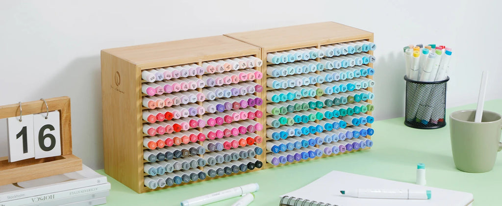 Bamboo Desktop Organiser & Pen Holder