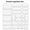 Foldable Drawer Divider and Clothes Organizer Set