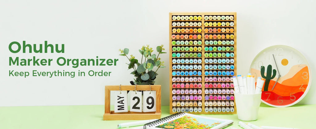Bamboo Desktop Organiser & Pen Holder