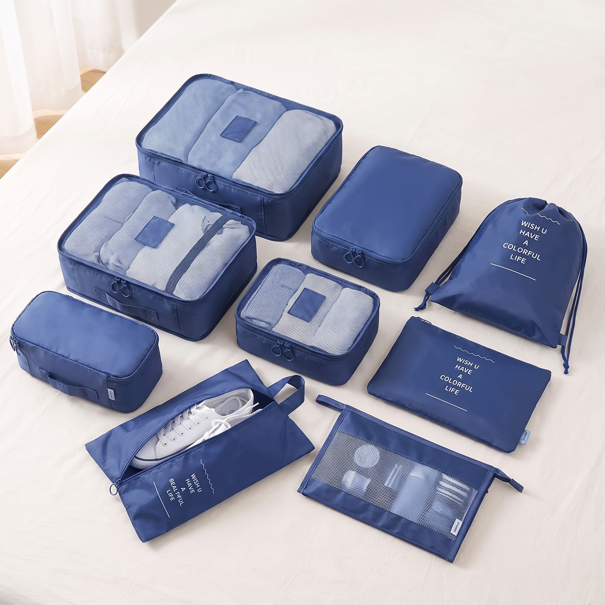 Packing cubes set product shot