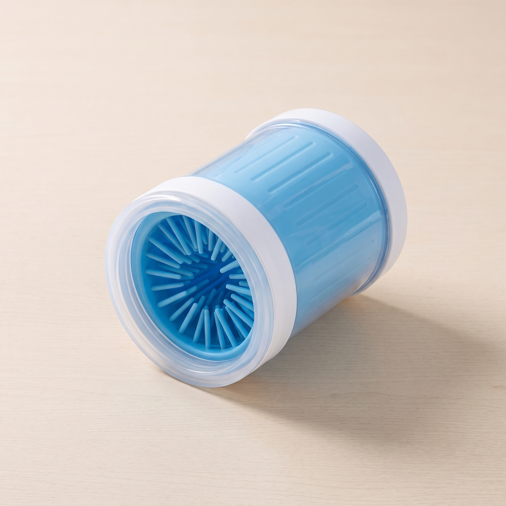 Dog paw cleaner cup product shot