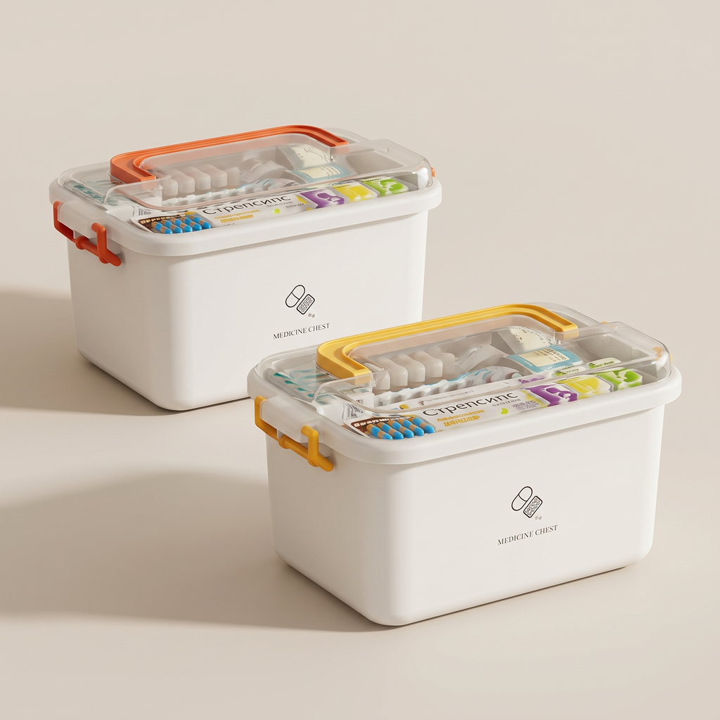 Clear pantry organizer bins set product shot