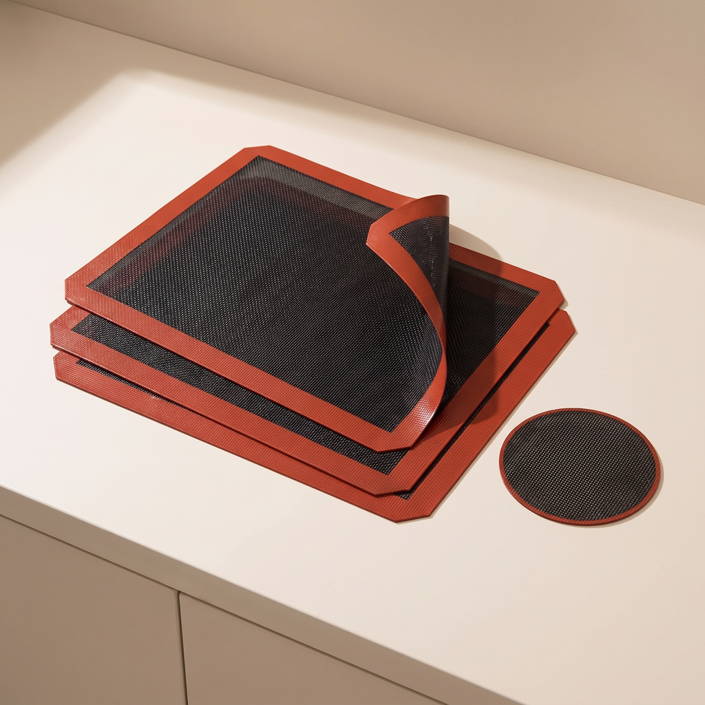 Reusable silicone air fryer liners product shot