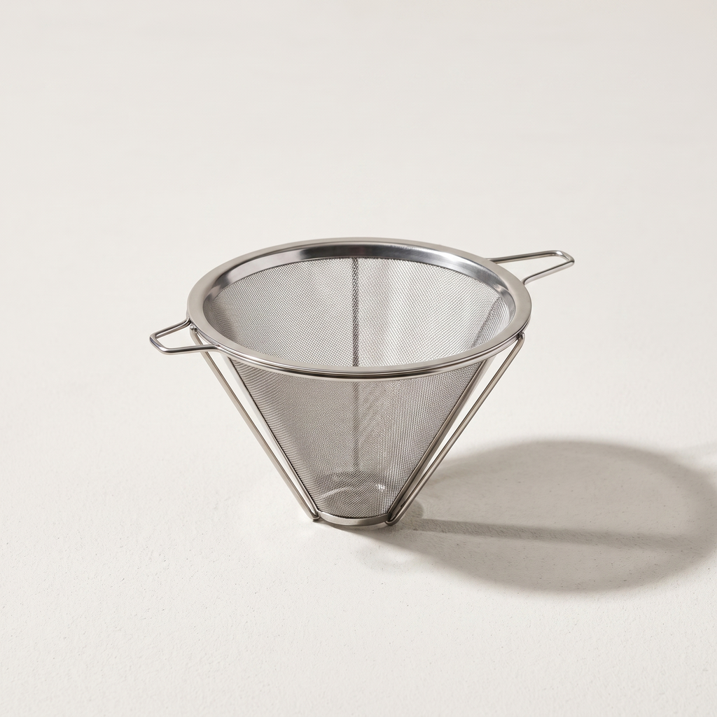 Reusable stainless steel coffee filter product shot