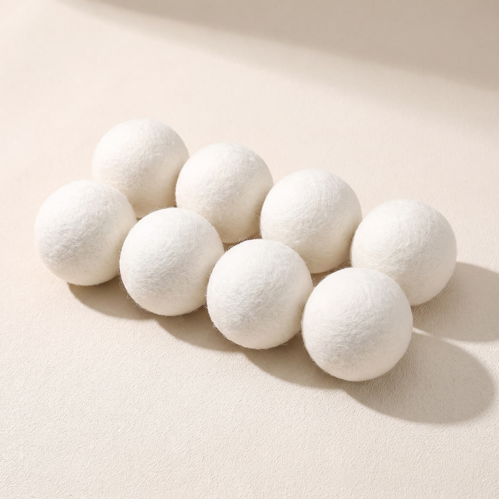Wool dryer balls set product shot