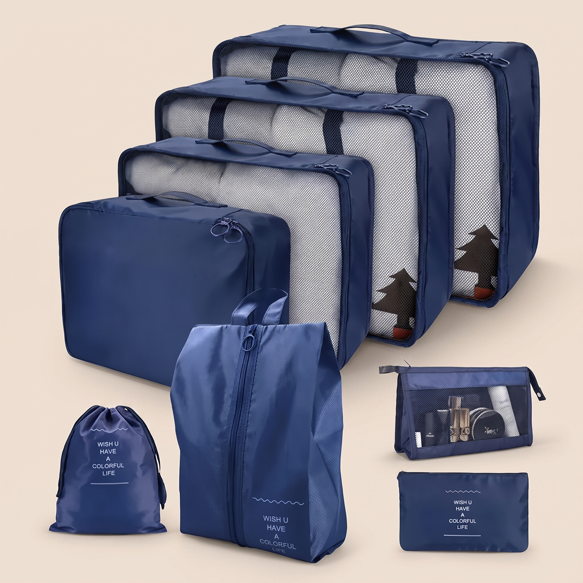 Vacuum compression storage bags set product shot