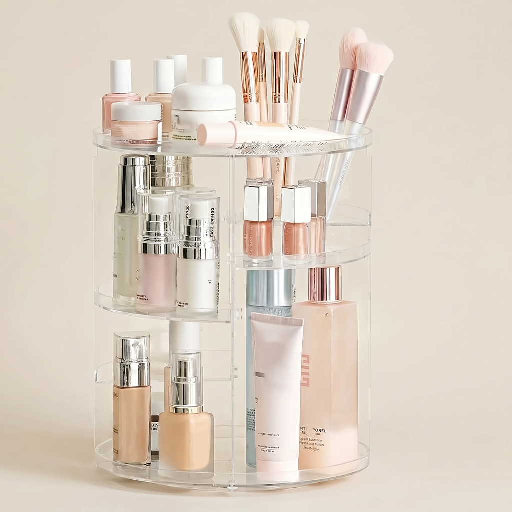 360 rotating vanity and bathroom organiser product shot
