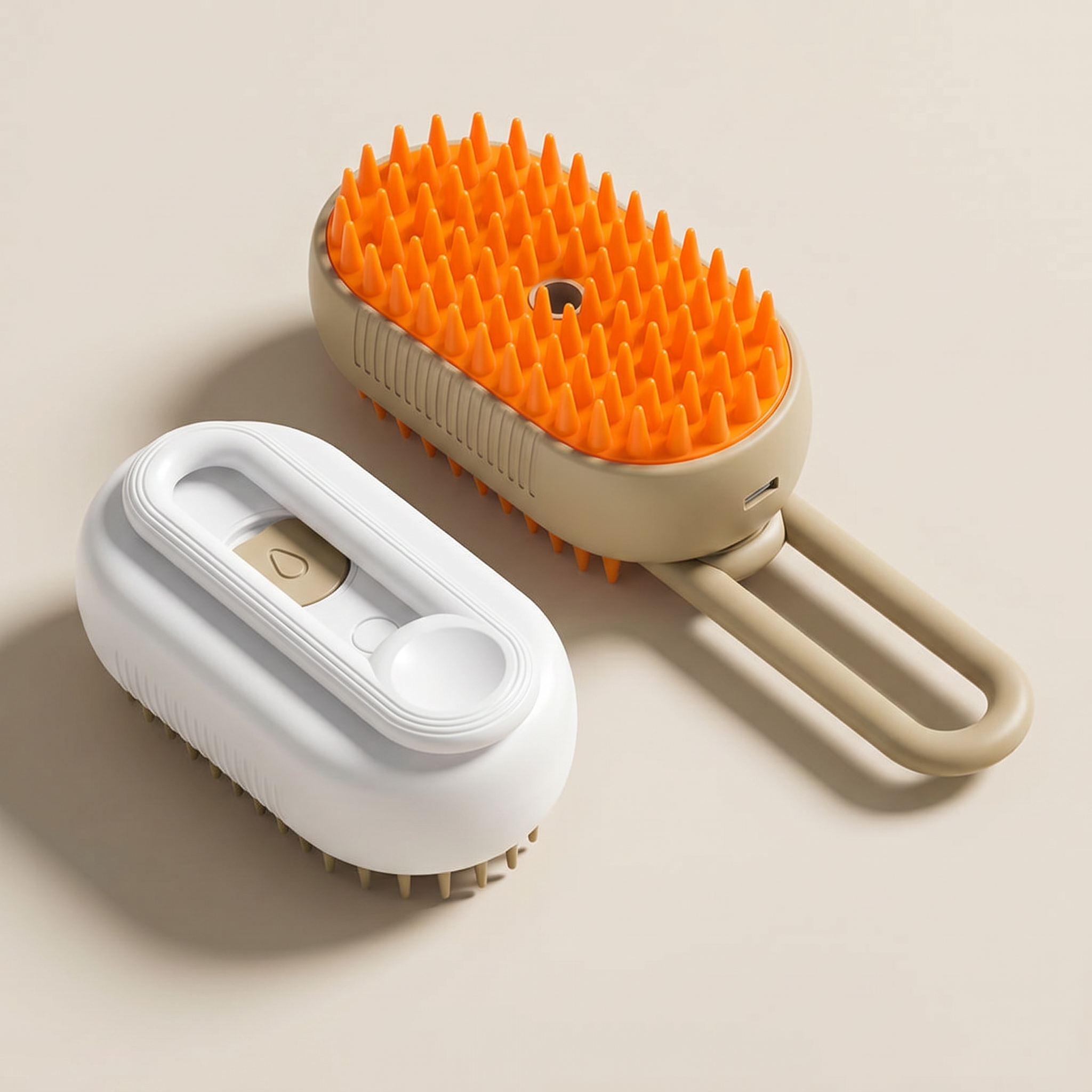 Self-cleaning slicker brush product shot