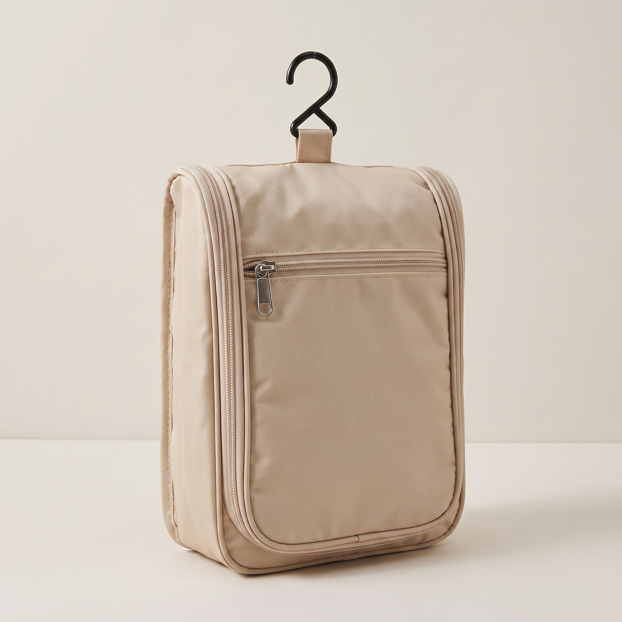 Hanging travel toiletry bag closed product shot