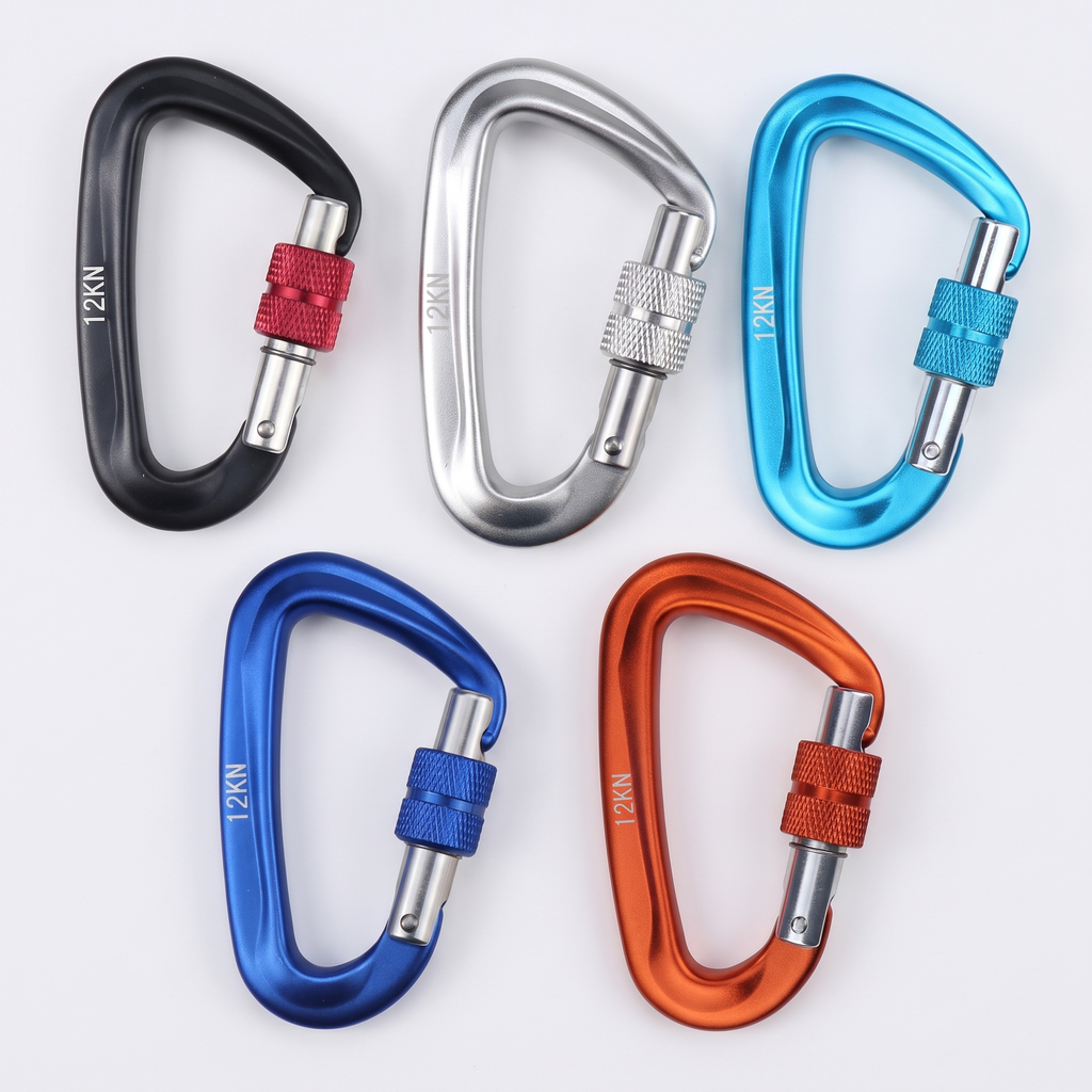 Set of heavy-duty carabiner clips product shot