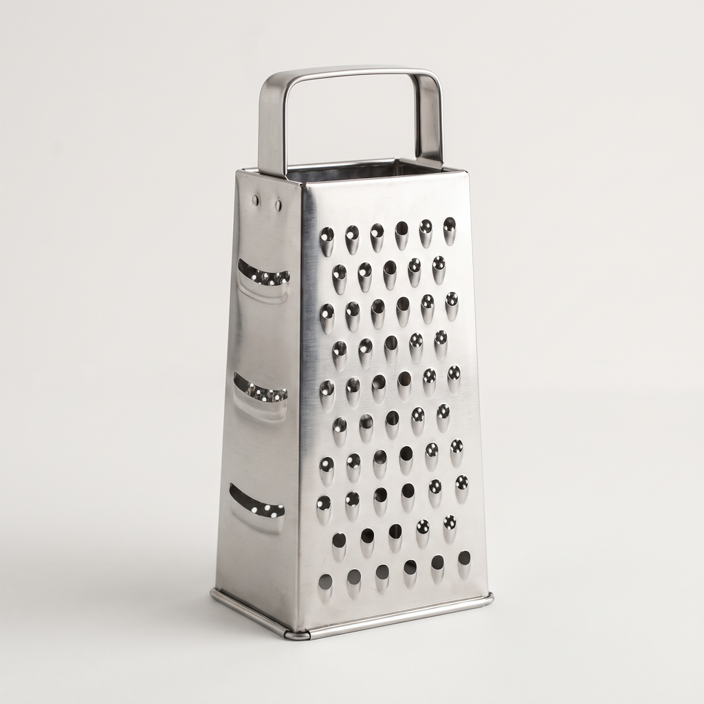 Four-sided stainless steel box grater product shot